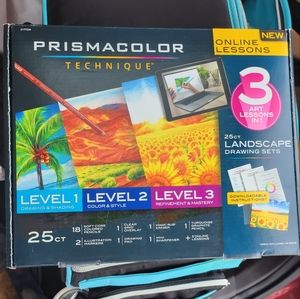 PRISMACOLOR TECHNIQUE 25 PC ART SET LANDSCAPE LEVELS 1, 2, 3 + 3 ONLINE LESSONS